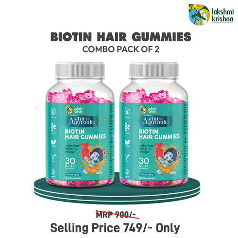 Lakshmi Krishna Naturals Biotin Gummies for Hair Growth