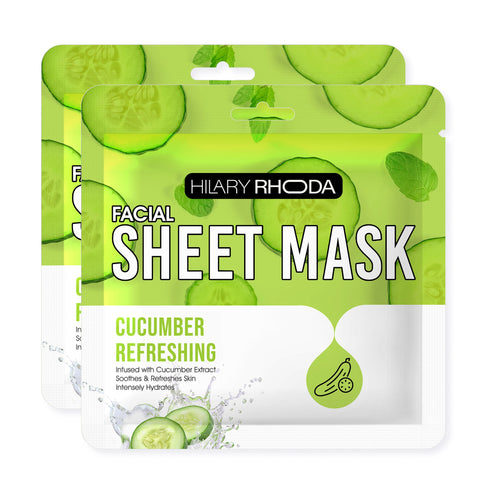 Hilary Rhoda Cucumber Refreshing Sheet Mask (Pack of 2)