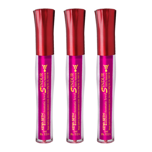 Keya Seth Aromatherapy Aromatic 100% Natural Liquid Sindoor (Magenta)