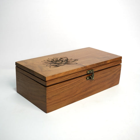 Samskara Home Padma Wooden Storage Box