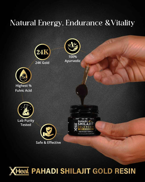 Healing Pharma XHeal Pahadi Shilajit Gold Resin