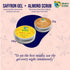 Lakshmi Krishna Naturals Combo of Saffron Gel and Almond Scrub