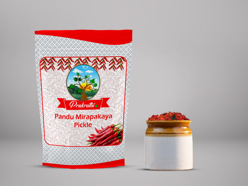 Prakruthi Pandu Mirapakaya | Red Chilli Pickle
