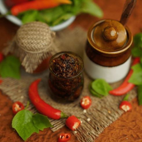 Bhimavaram Gongura Pandu Mirchi Pickle