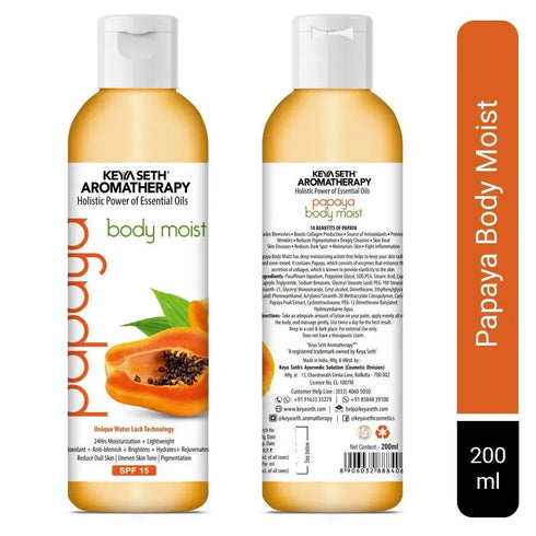 Keya Seth Aromatherapy Papaya Body Moist with SPF 15 24hrs Moisturization