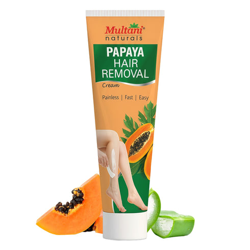 Multani Pharmaceuticals Limited Multani Naturals Papaya Hair Removal Cream Painless & Easy Cream