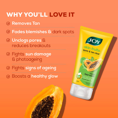 Joy Skin Fruits Spots | Tan Clear Papaya Face Wash