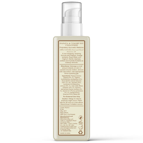 Ohria Ayurveda Papaya & Yoghurt Facial Cleanser