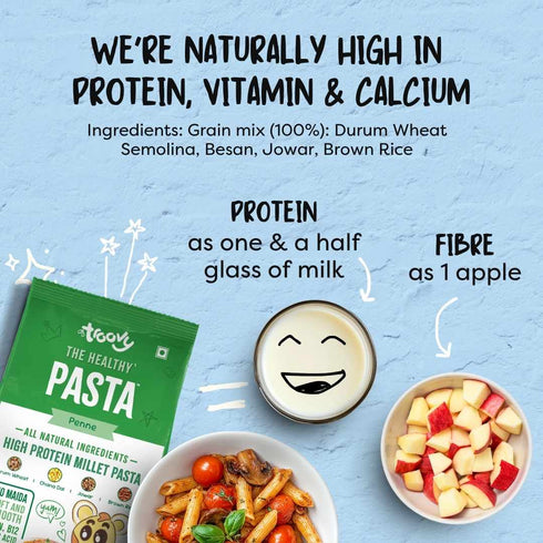 Troovy The Healthy Protein Millet Pasta | Penne