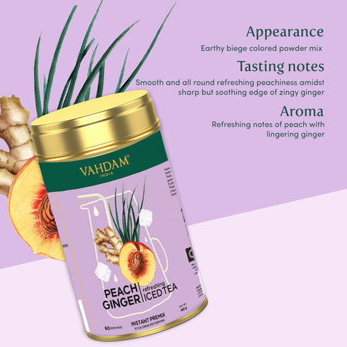 Vahdam Tea Peach Ginger Instant Premix