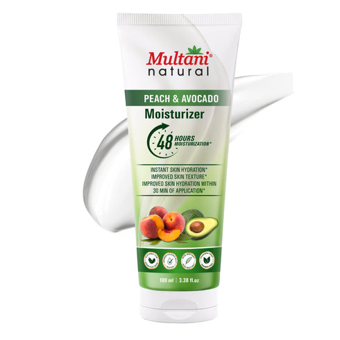 Multani Naturals Peach & Avocado Moisturizer | Deep Hydration