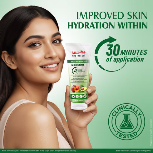 Multani Naturals Peach & Avocado Moisturizer | Deep Hydration