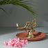 Samskara Home Peacock Brass Oil Lamp
