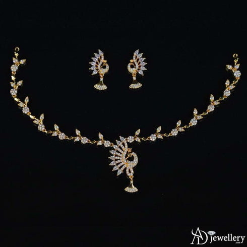 Peacock Vine Elegance Necklace Set