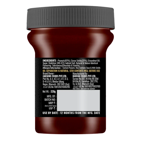 Jabsons Foods Chocolate Peanut Butter