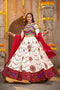 Shubhkala Pearl White Embroidered Navratri Special Chaniya Choli Collection