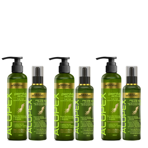 Keya Seth Aromatherapy Alopex Penta Hair Growth Serum Treatment Kit