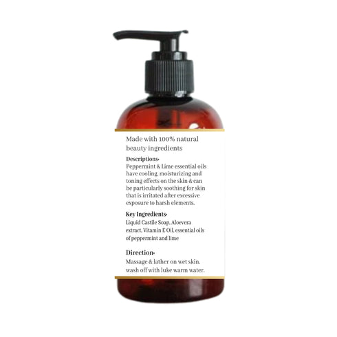 Natuur Aloe Body Wash Peppermint and Lime 300 ml
