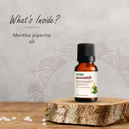 Vasuestore Vasu Aromatics Combo of Basil Peppermint Lemon Lemongrass Essential Oil