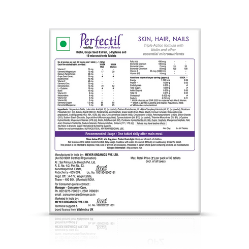 Vitabiotics Perfectil 30 Tablets