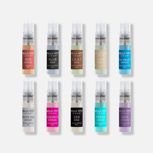 Bella Vita Luxury Perfume Trial Pack
