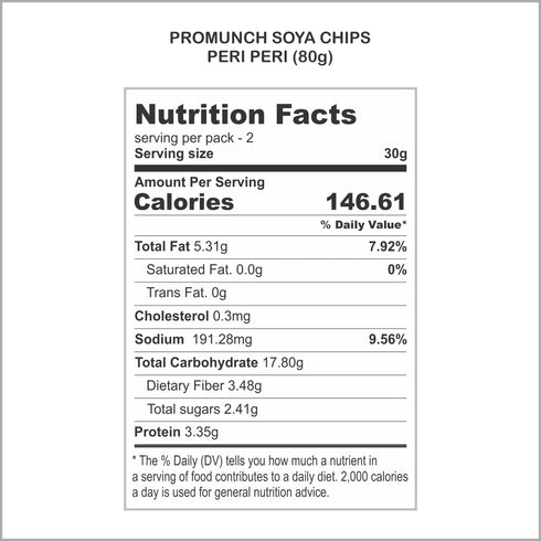 PROMUNCH Soya Chips Peri Peri