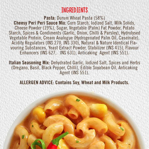 Mom's Cheesy Peri Peri Pasta