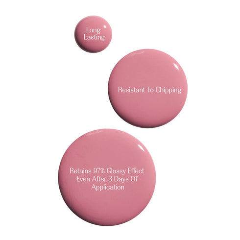 LoveChild Phool Breathable Rose pink Glossy Nail Paint