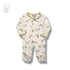 Bachpan kids wear NEWBORN SET-WHITE & GREEN