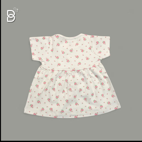 Bachpan kids wear NEWBORN FROCK-WHITE