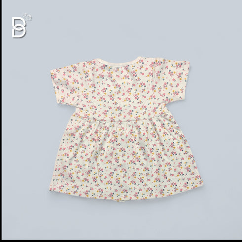 Bachpan kids wear NEWBORN FROCK-WHITE