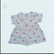 Bachpan kids wear NEWBORN FROCK-BLUE