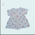 Bachpan kids wear NEWBORN FROCK-BLUE