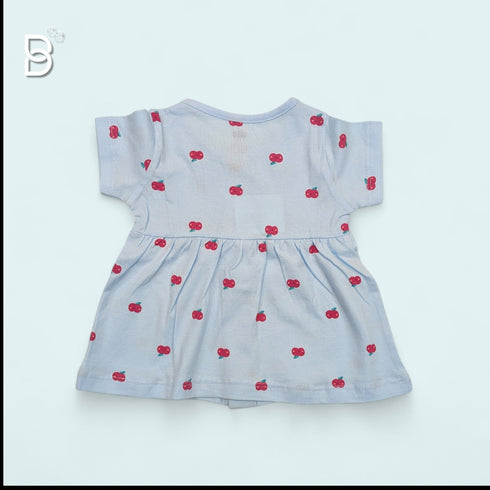 Bachpan kids wear NEWBORN FROCK-BLUE