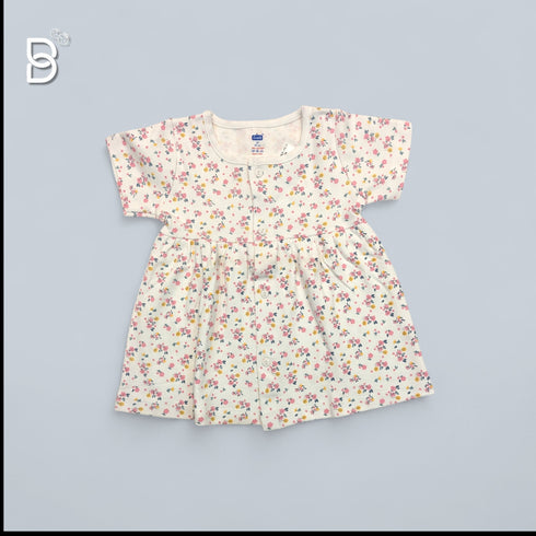 Bachpan kids wear NEWBORN FROCK-WHITE