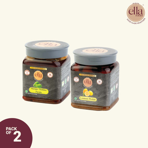 Ella Foods Low Sodium Mango And Lemon Pickle