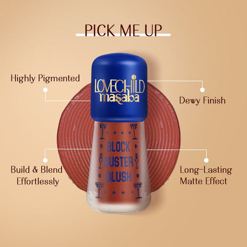 LoveChild Brown Kudi Block Buster Blush Brown | Dewy Matte Finish