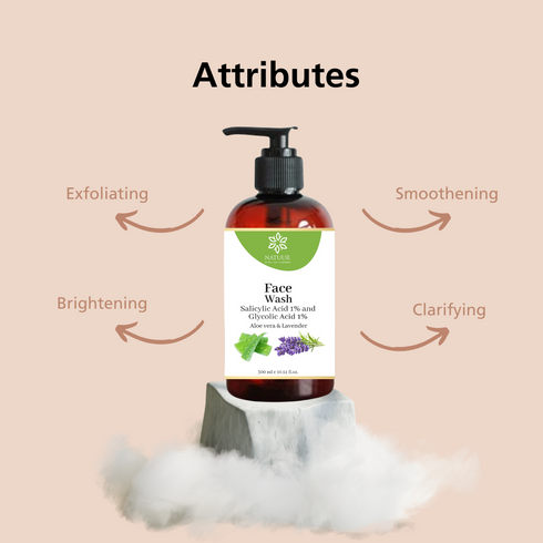 Natuur Face Wash Salicylic & Glycolic Acid For Pigmented & Acne Skin