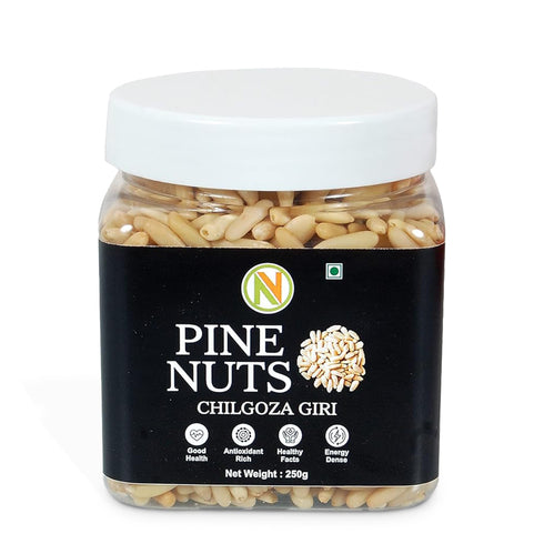 NatureVit Pine Nuts Kernels Premium Chilgoza Giri| Shell-Free & Jumbo Size