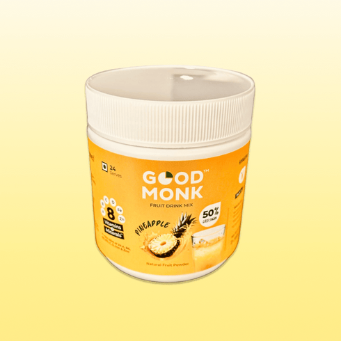 Good Monk Instant Fruit Drink Mix Natural Pineapple Powder