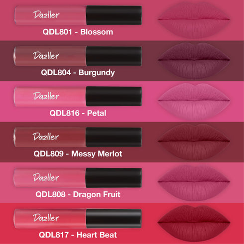 Dazller Cosmetics Lip colour Mini (Pack of 6)
