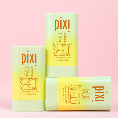 Pixi Beauty On the Glow SHIELD SPF 50 Sunscreen Trio Set of 3