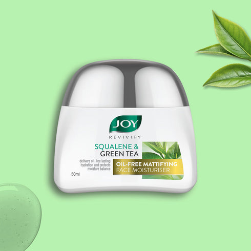 Joy Plant Squalene | Green Tea OilFree Mattifying Face Moisturiser