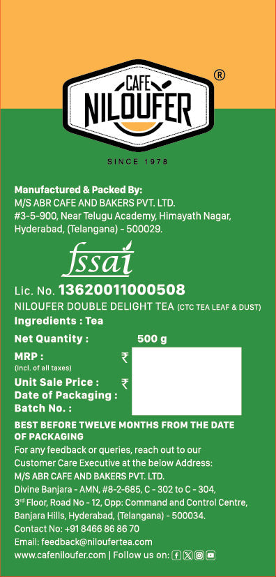 Cafe Niloufer Double Delight Tea Powder
