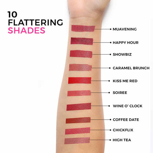Praush Plush Matte Lipsticks - Comfortable & Long Lasting