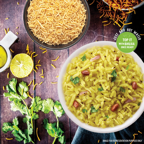 Mom's Poha with Bhujia