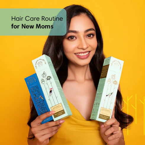 Theearthcollective in Postpartum Hair Care Regime for Hair Fall & Regrowth Post Pregnancy Hair Loss Treatment 100 Safe to Use