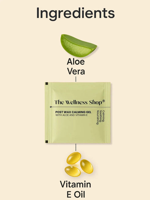 The wellness shop POST WAX CALMING GEL WITH ALOE AND VITAMIN E