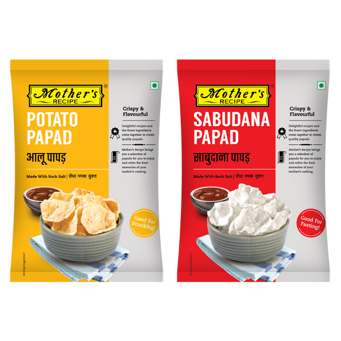 Mothers Recipe Potato & Sabudana With Sendha Namak for Fasting Pack of 9 Each