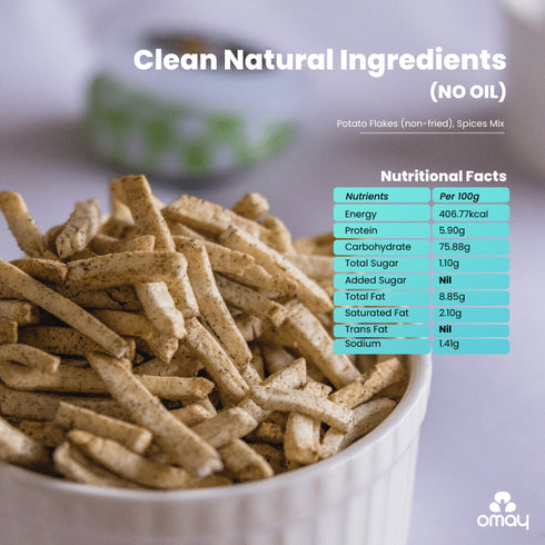 Omay Foods Potato Flakes - Tangy Masala